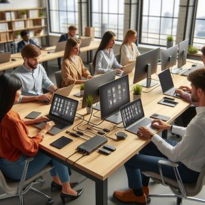 هاب تایپ سی: 10 دلیل برای اینکه لازمش دارید 3 کاربرد هاب تایپ سی در محیط کار