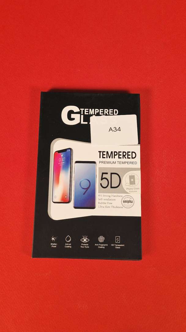 گلس سامسونگ A34 سوپر دی آنتی استاتیک 1 محافظ صفحه نمایش ماکار مناسب برای گوشی موبایل سامسونگ A34