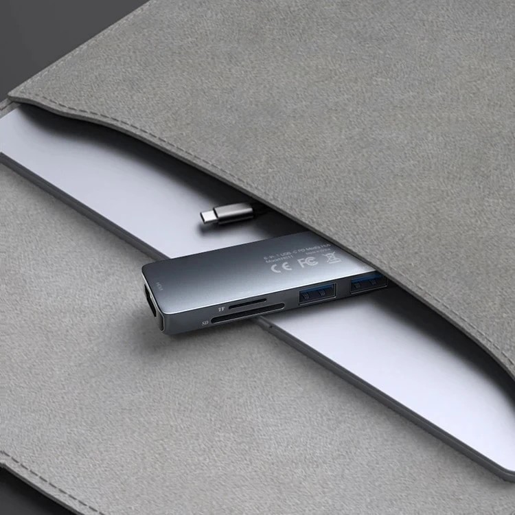 هاب داک استیشن 6 پورت ماکار مدل MK-DOCK-4K HDMI با خروجی HDMI و PD 5 هاب داک استیشن 6 پورت ماکار مدل MK-DOCK-4K HDMI با خروجی HDMI و PD - Image 5