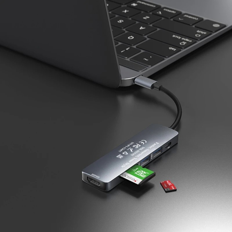 هاب داک استیشن 6 پورت ماکار مدل MK-DOCK-4K HDMI با خروجی HDMI و PD 7 هاب داک استیشن 6 پورت ماکار مدل MK-DOCK-4K HDMI با خروجی HDMI و PD - Image 7