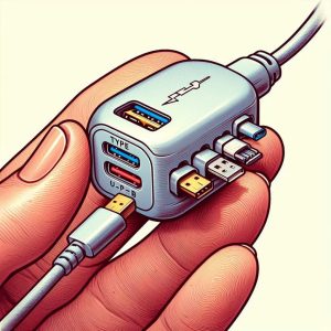 استفاده از هاب USB دو سر