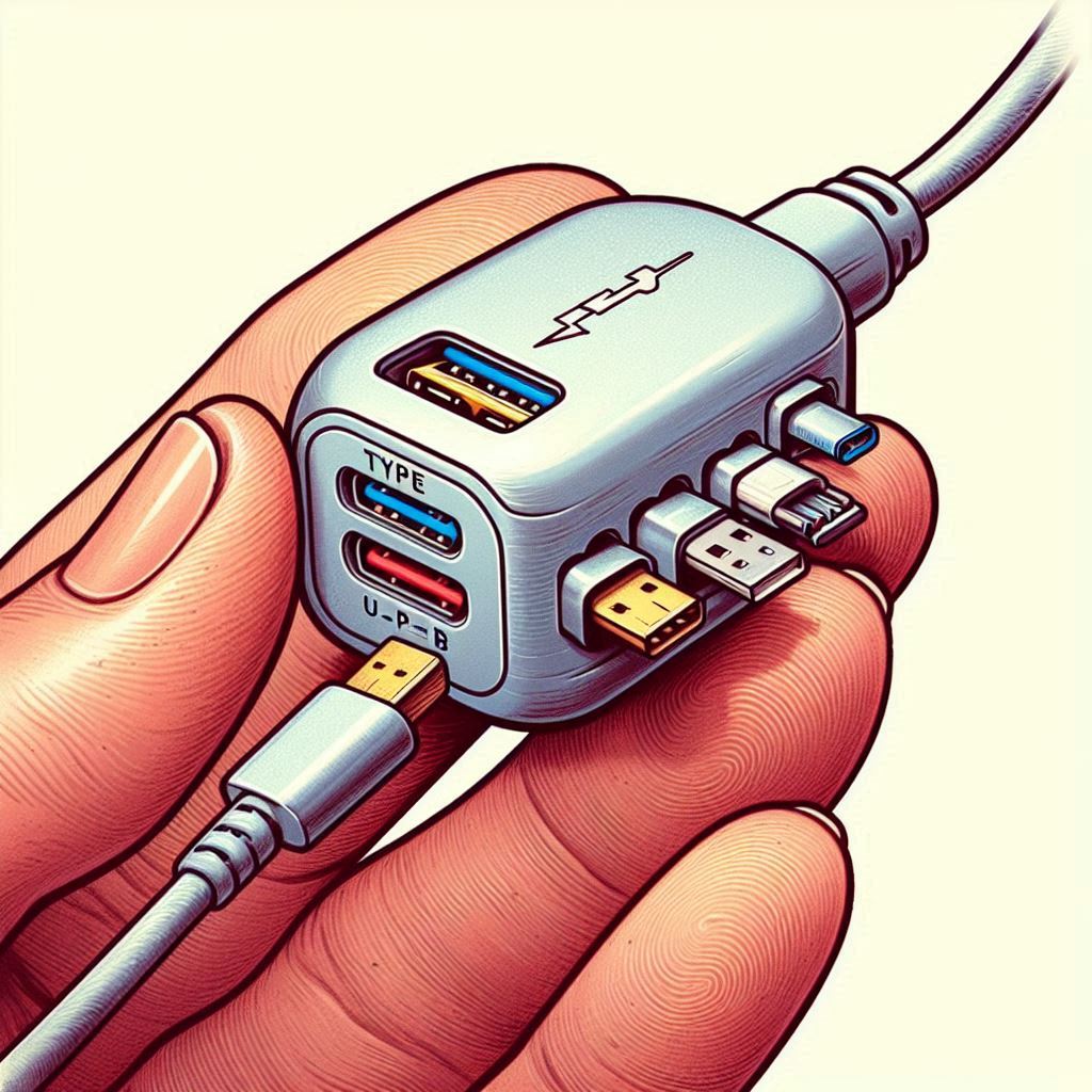 استفاده از هاب USB دو سر