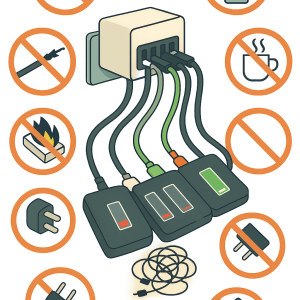 7 اشتباه خطرناک در استفاده از شارژرهای چند پورت