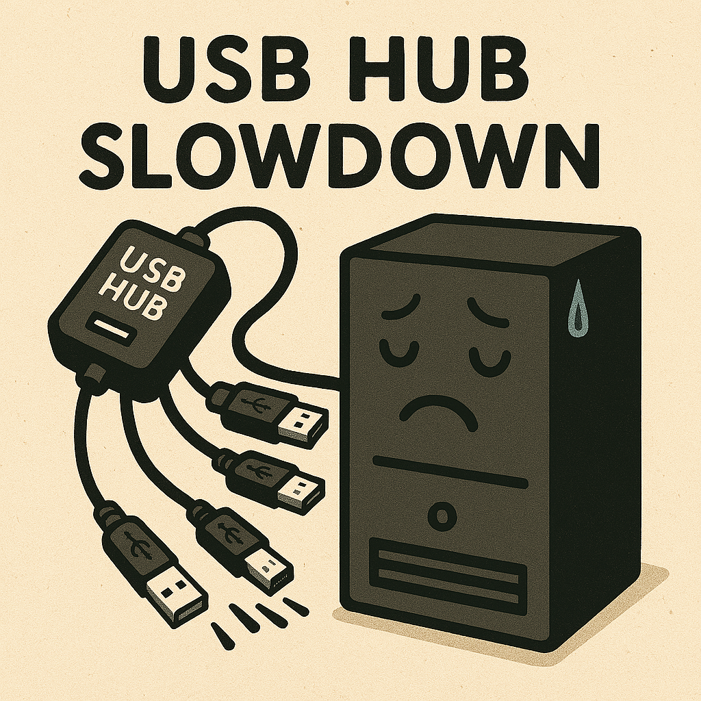 آیا هاب usb باعث کندشدن سیستم می‌شود؟