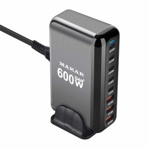 ایستگاه شارژ رومیزی 600 وات 8 پورت ماکار مدل 600W-Desktop