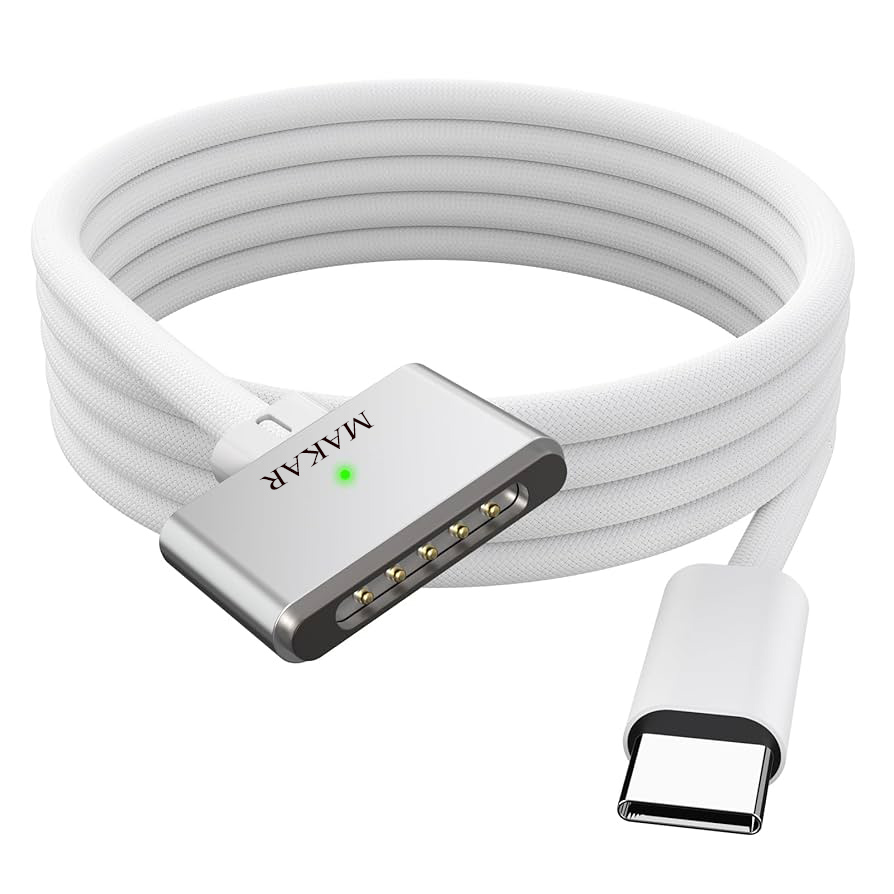 کابل شارژ USB C به Magsafe 3 مخصوص شارژ مکبوک 5 خرید کابل شارژ یو اس بی سی به مگ سیف مخصوص شارژ مکبوک