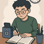 تمرکز حین مطالعه با موبایل لاکر