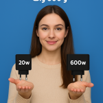 راهنمای جامع تفاوت شارژر 200 وات و 600 وات