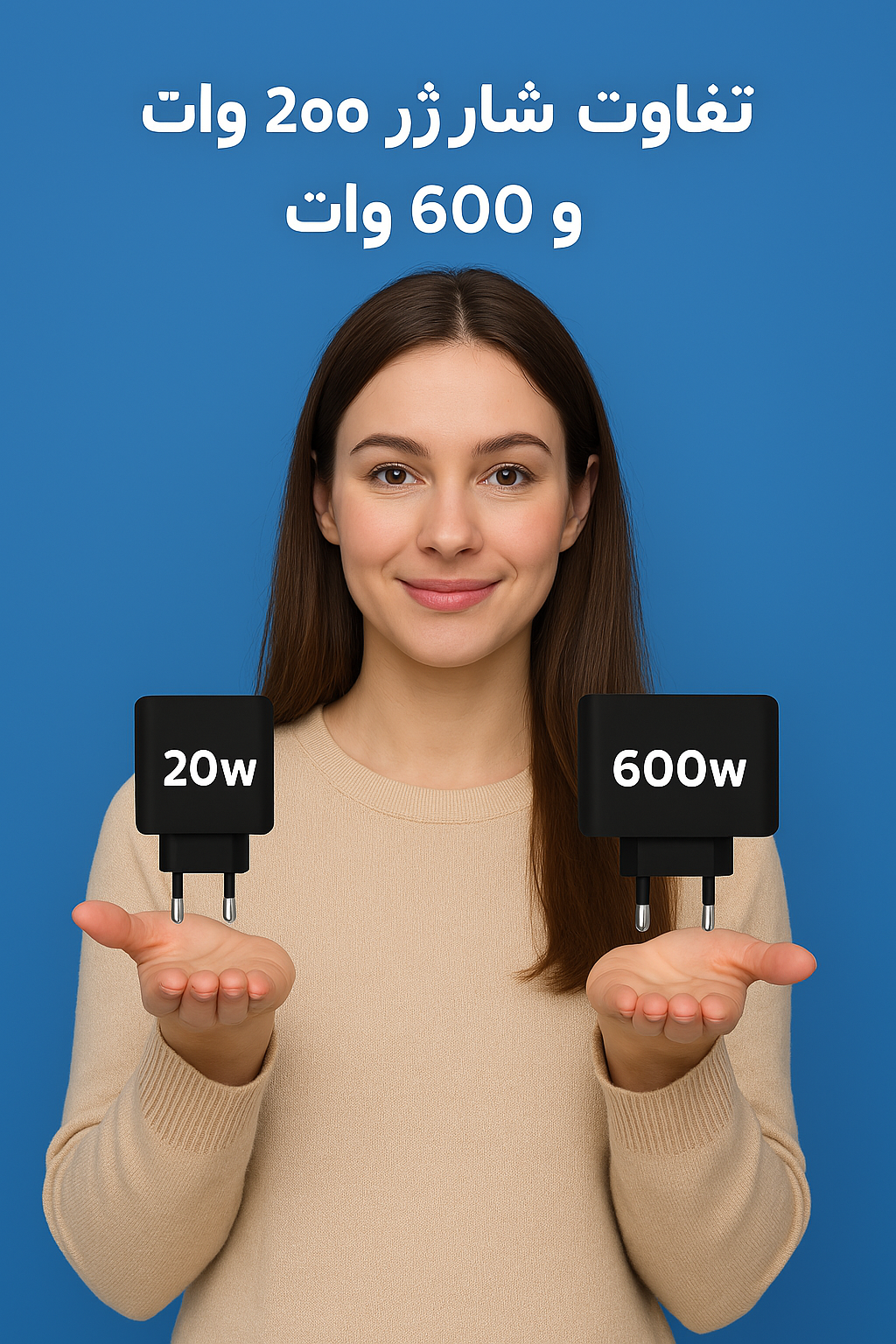 راهنمای جامع تفاوت شارژر 200 وات و 600 وات