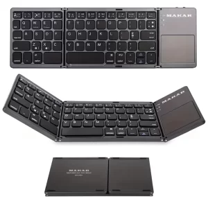 راهنمای کامل استفاده از کیبورد تاشو بیسیم ماکار ساخت تایوان 2 کیبورد تاشو بیسیم ماکار