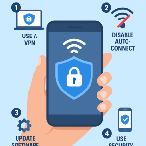 ایمن‌ سازی گوشی هنگام اتصال به وای‌فای رایگان