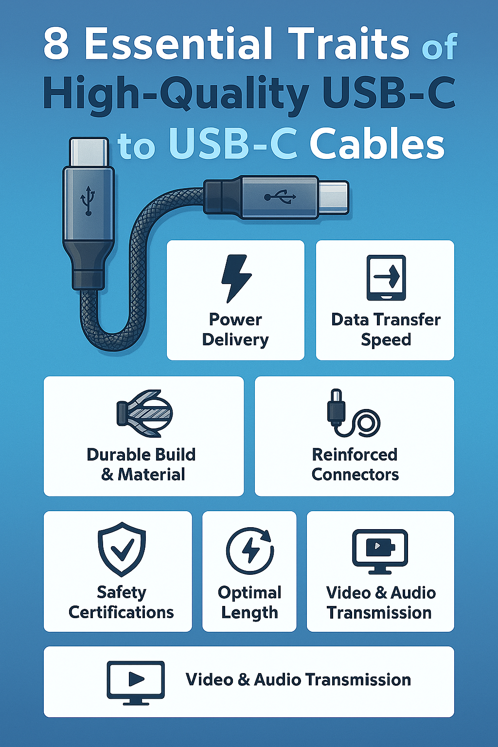 کابل‌های دو سر تایپ‌ سی