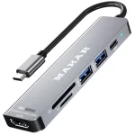 هاب 6 پورت USB-C ماکار مدل MK-HDMI