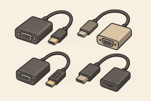انواع مبدل HDMI به VGA, USB-C, DisplayPort و نحوه اتصال آنها 2 انواع مبدل HDMI به VGA, USB-C, DisplayPort و نحوه اتصال آنها