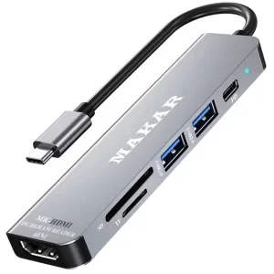 هاب تایپسی (USB-C Hub) چیست و چطور به لپتاپ شما متصل میشود؟ راهنمای تصویری 2 هاب تایپسی (USB-C Hub) چیست