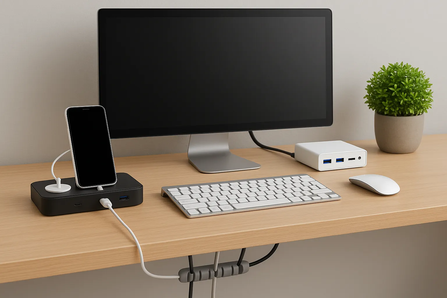 چطور یک میز کار ایده‌آل بسازیم؟ از شارژر رومیزی و هاب تا نظم‌دهی به کابل‌ها