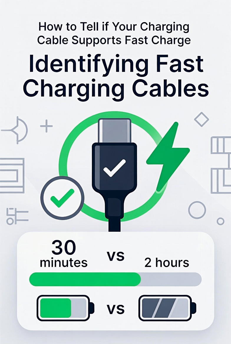 چطور بفهمیم کابل شارژ از فست شارژ Fast Charge پشتیبانی می‌کند؟