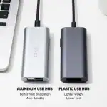 آیا هاب USB آلومینیومی بهتر از هاب پلاستیکی است؟